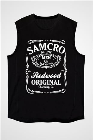 Sons of Anarchy Siyah Unisex Kolsuz Tişört