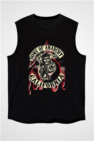 Sons of Anarchy Siyah Unisex Kolsuz Tişört
