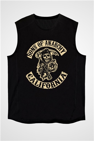 Sons of Anarchy Siyah Unisex Kolsuz Tişört