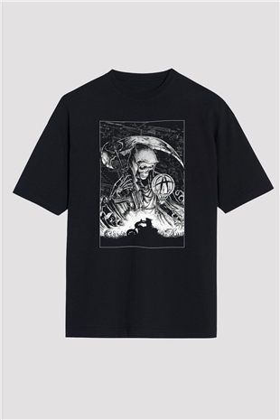 Sons of Anarchy Siyah Unisex Oversize Tişört T-Shirt