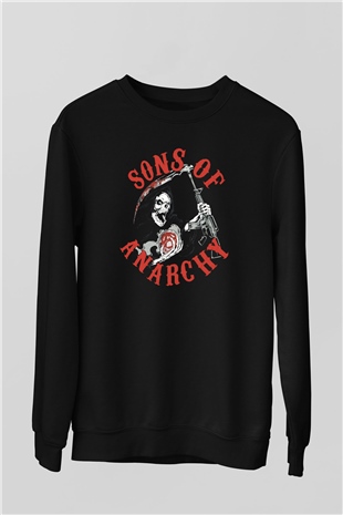 Sons of Anarchy Siyah Unisex Sweatshirt