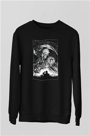 Sons of Anarchy Siyah Unisex Sweatshirt