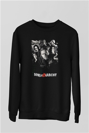 Sons of Anarchy Siyah Unisex Sweatshirt