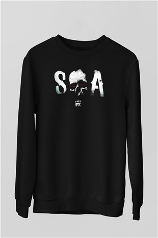Sons of Anarchy Siyah Unisex Sweatshirt
