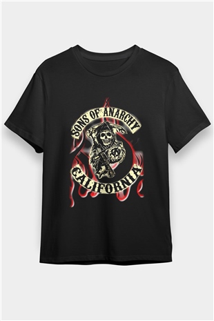 Sons of Anarchy Siyah Unisex Tişört T-Shirt