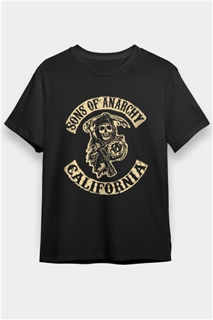 Sons of Anarchy Siyah Unisex Tişört T-Shirt