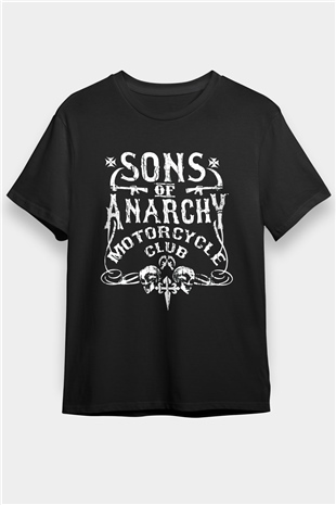 Sons of Anarchy Siyah Unisex Tişört T-Shirt