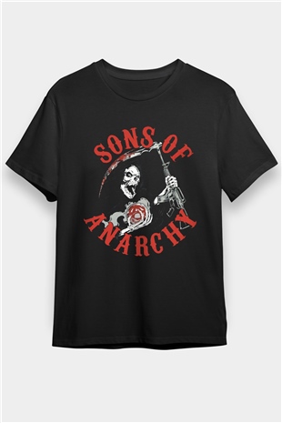 Sons of Anarchy Siyah Unisex Tişört T-Shirt