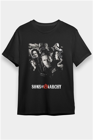 Sons of Anarchy Siyah Unisex Tişört T-Shirt