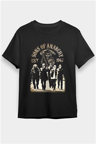 Sons of Anarchy Siyah Unisex Tişört T-Shirt