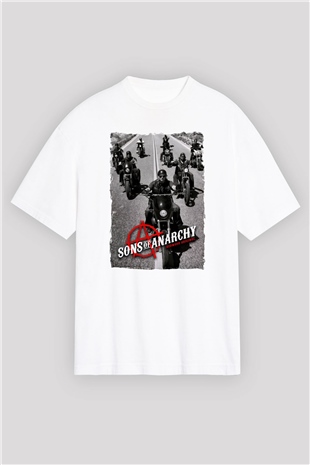 Sons of Anarchy Siyah Oversize Tişört Oversize T-shirt