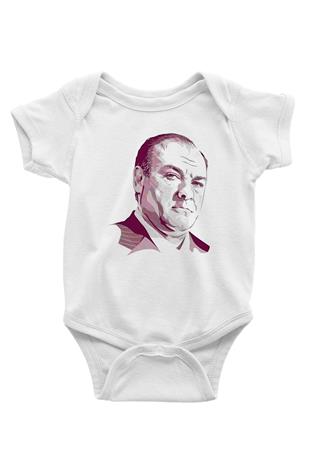 Sopranos Baskılı Beyaz Unisex Bebek Body - Zıbın