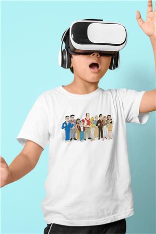 Sopranos Baskılı Beyaz Unisex Beyaz Çocuk Tişört - Tshirt
