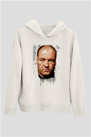 Sopranos Baskılı Beyaz Unisex Hoodie