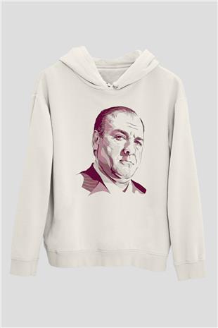 Sopranos Baskılı Beyaz Unisex Hoodie