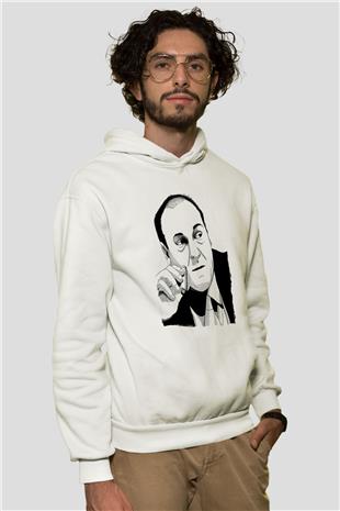 Sopranos Baskılı Beyaz Unisex Hoodie