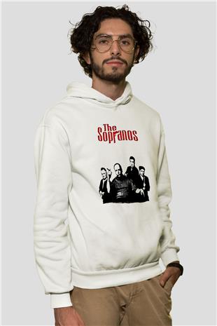 Sopranos Baskılı Beyaz Unisex Hoodie