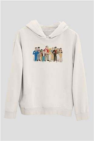 Sopranos Baskılı Beyaz Unisex Hoodie