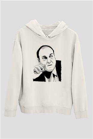 Sopranos Baskılı Beyaz Unisex Hoodie