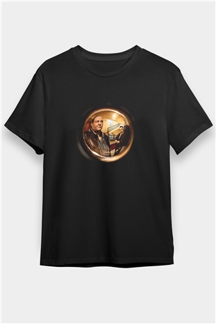 Sopranos Baskılı Unisex Siyah Tişört - Tshirt