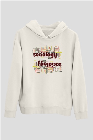 Sosyolog Beyaz Unisex Hoodie