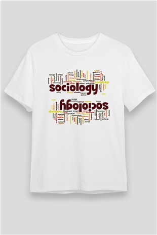 Sosyolog Beyaz Unisex Tişört T-Shirt - TişörtFabrikası