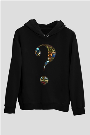 Sosyolog Siyah Unisex Kapşonlu Sweatshirt