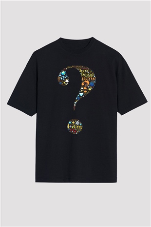 Sosyolog Siyah Unisex Oversize Tişört T-Shirt