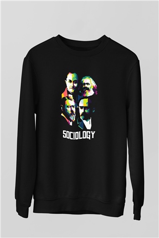 Sosyolog Siyah Unisex Sweatshirt