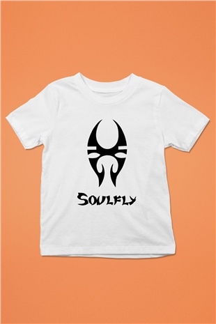 Soulfly Baskılı Beyaz Unisex Çocuk Tişört