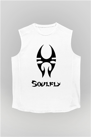 Soulfly Beyaz Unisex Kolsuz Tişört