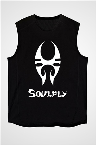 Soulfly Siyah Unisex Kolsuz Tişört