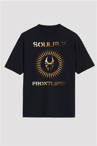 Soulfly Siyah Unisex Oversize Tişört T-Shirt