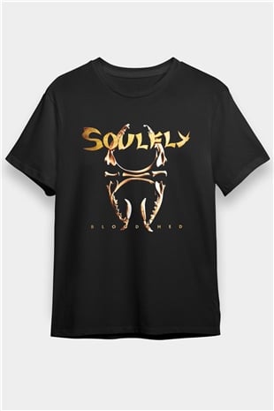 Soulfly Siyah Unisex Tişört T-Shirt - Tişört Fabrikası