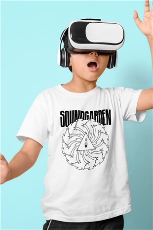 Soundgarden Baskılı Beyaz Unisex Çocuk Tişört