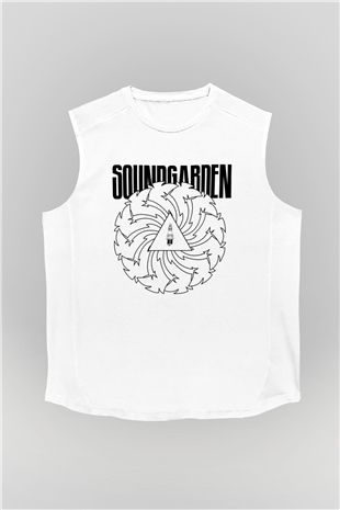 Soundgarden Beyaz Unisex Kolsuz Tişört