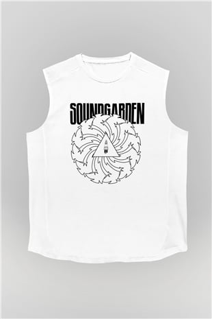 Soundgarden Beyaz Unisex Kolsuz Tişört