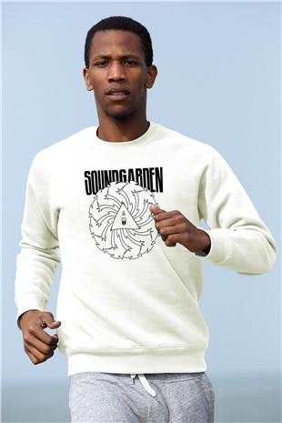 Soundgarden Beyaz Unisex Sweatshirt