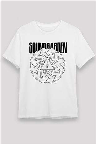 Soundgarden Beyaz Unisex Tişört T-Shirt - TişörtFabrikası