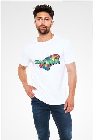 Space Jam Beyaz Unisex Tişört
