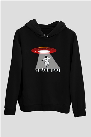 Space Jam Siyah Unisex Hoodie