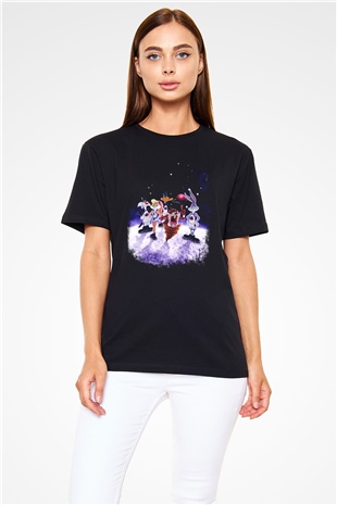 Space Jam Siyah Unisex Tişört