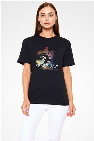 Space Jam Siyah Unisex Tişört