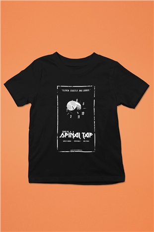 Spinal Tap Baskılı Siyah Unisex Çocuk Tişört