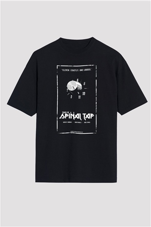 Spinal Tap Siyah Unisex Oversize Tişört