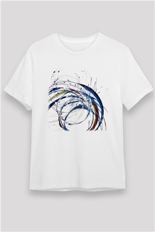 Spiral Beyaz Unisex Tişört T-Shirt - TişörtFabrikası