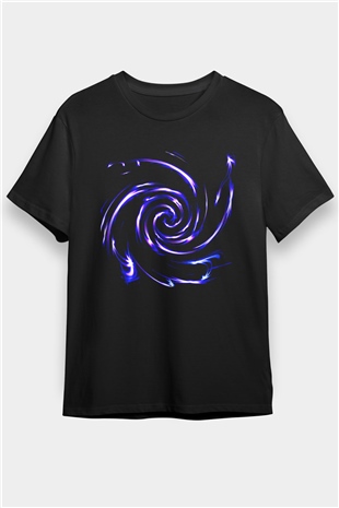 Spiral Siyah Unisex Tişört T-Shirt - TişörtFabrikası