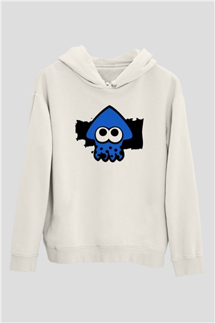 Splatoon Beyaz Unisex Hoodie