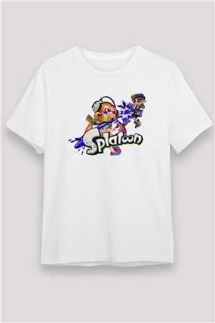Splatoon Beyaz Unisex Tişört T-Shirt