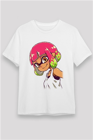 Splatoon Beyaz Unisex Tişört T-Shirt